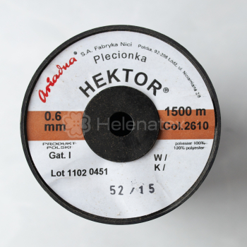 Плетена вощена нитка HEKTOR 0,6 мм / 1500 м (col. 2610). Фото 3