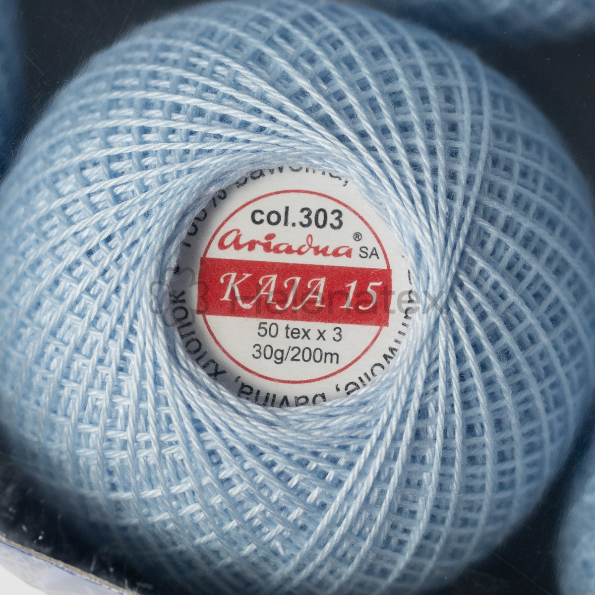 Бавовняні нитки для рукоділля Kaja 15, 30 g (col. 0303) - упаковка, 10 шт.. Фото 3