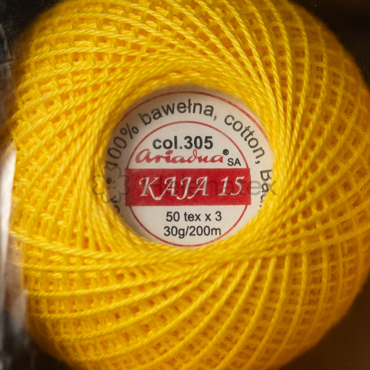 Бавовняні нитки для рукоділля Kaja 15, 30 g (col. 0305) - упаковка, 10 шт.. Фото 3