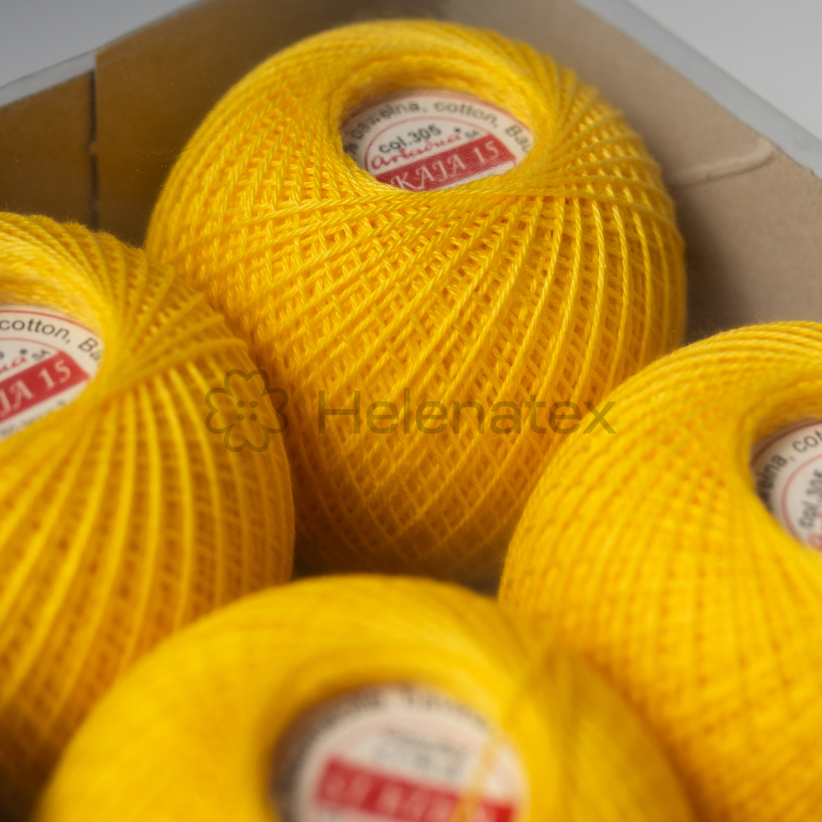Бавовняні нитки для рукоділля Kaja 15, 30 g (col. 0305) - упаковка, 10 шт.. Фото 2