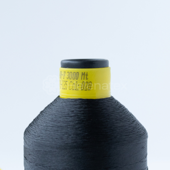 Армована надміцна нитка Durabond P 40-F, 3000 м, чорна (col. 020). Фото 3