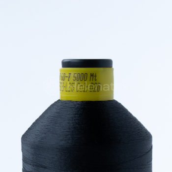 Армована надміцна нитка Durabond P 60-F, 5000 м, чорна (col. 020). Фото 2