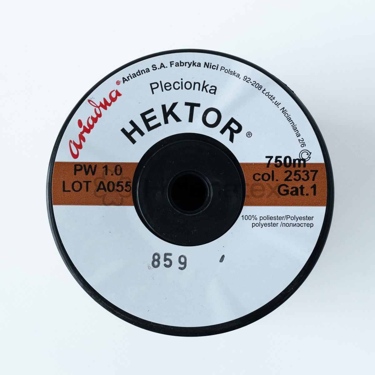 Вощена плетена нитка HEKTOR 1,0 / 750 м (col. 2537). Фото 3